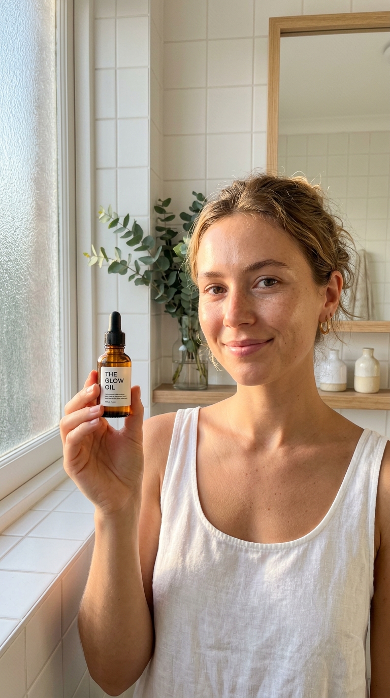 Beauty ad β Found my new holy-grail serum.